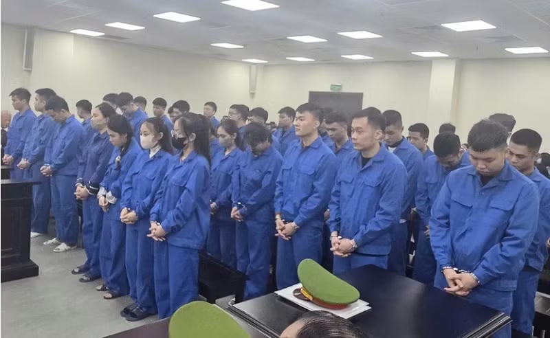Hồ Bích Ngọc và đồng bọn tại phiên tòa bị xét xử hồi tháng 2/2026. Ảnh: H.C.