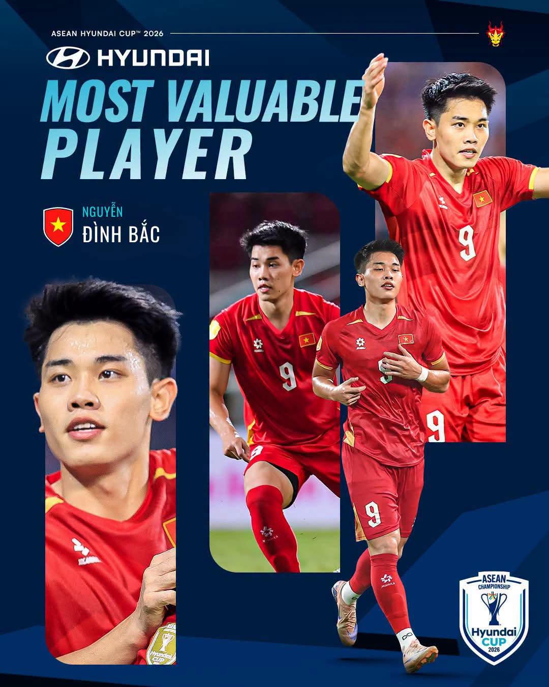 Đình Bắc đã có một giải đấu xuất sắc để phát triển đỉnh cao (Ảnh Asean FC)