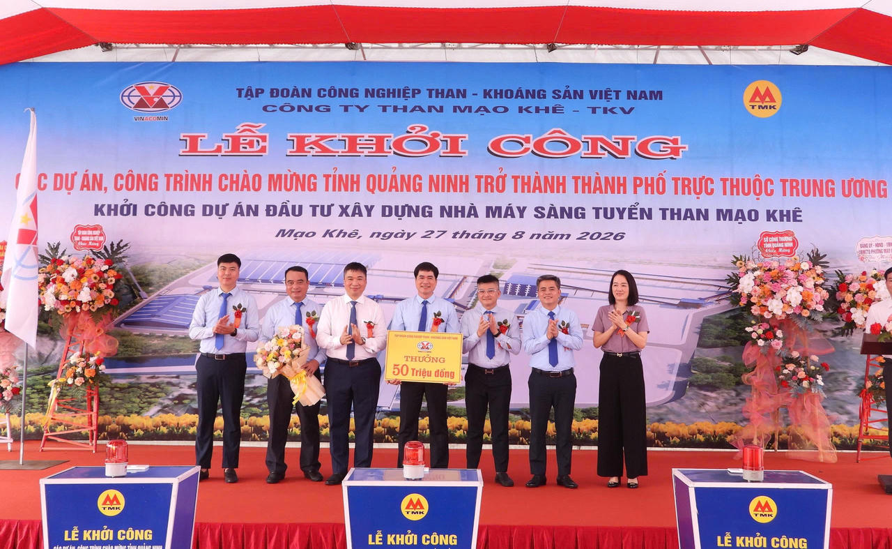 Khởi công Nhà máy sàng tuyển than Mạo Khê