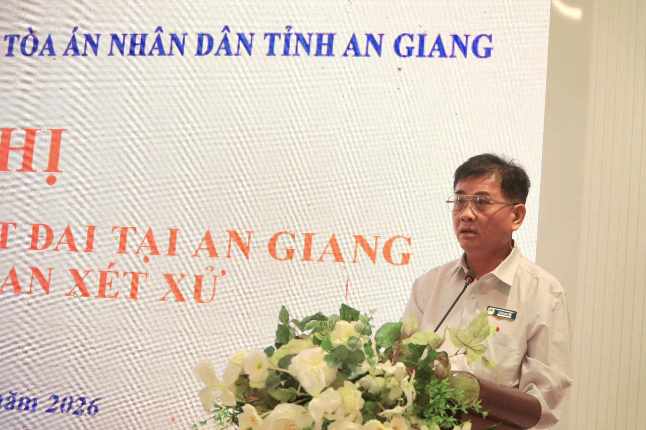 Ông Lê Quang Tấn, chánh tòa dân sự tỉnh An Giang