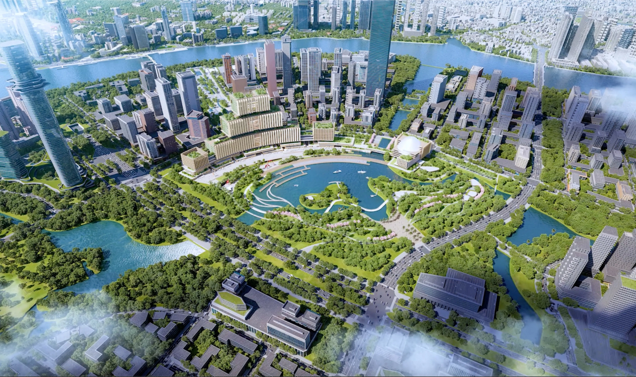 Trung tâm hành chính mới của TP.HCM tại Thủ Thiêm được kỳ vọng tạo thêm động lực dịch chuyển dân cư, gia tăng nhu cầu nhà ở tại khu Đông. Ảnh: MG