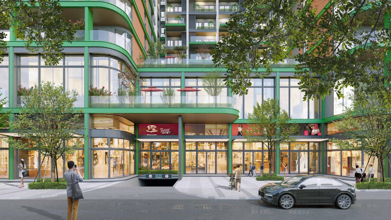 Sống tiện nghi với chuỗi dịch vụ đa dạng ngay dưới thềm căn hộ. Ảnh minh họa: Sun Property.