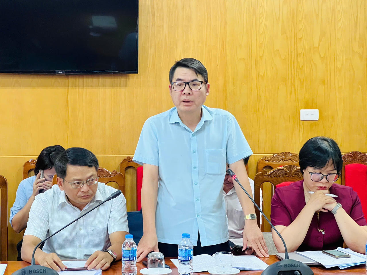 Ông Lê Văn Kiên – Phó Giám đốc Sở Khoa học và Công nghệ TP Hải Phòng phát biểu tại Toạ đàm (Ảnh Quốc An)