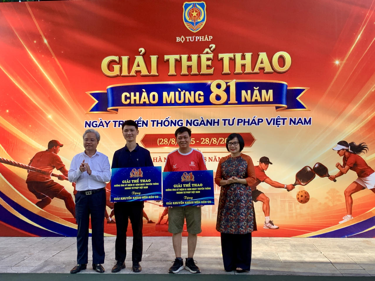 Sôi động giải thể thao mừng 81 năm ngày truyền thống Ngành Tư pháp