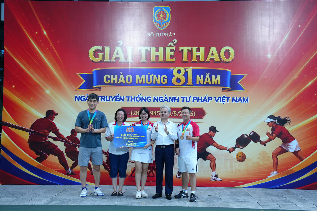 Sôi động giải thể thao mừng 81 năm ngày truyền thống Ngành Tư pháp