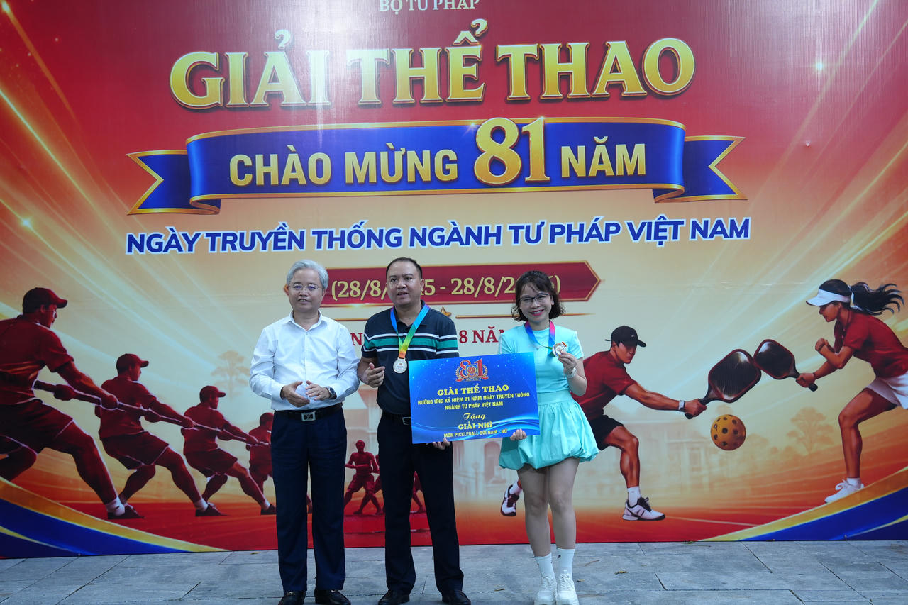 Sôi động giải thể thao mừng 81 năm ngày truyền thống Ngành Tư pháp