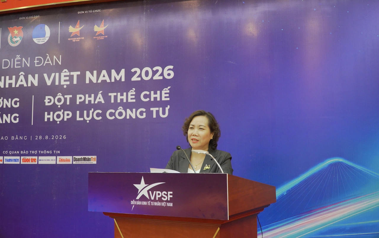 Đại diện lãnh đạo tỉnh Cao Bằng phát biểu tại buổi lễ. (Ảnh: TĐCB)