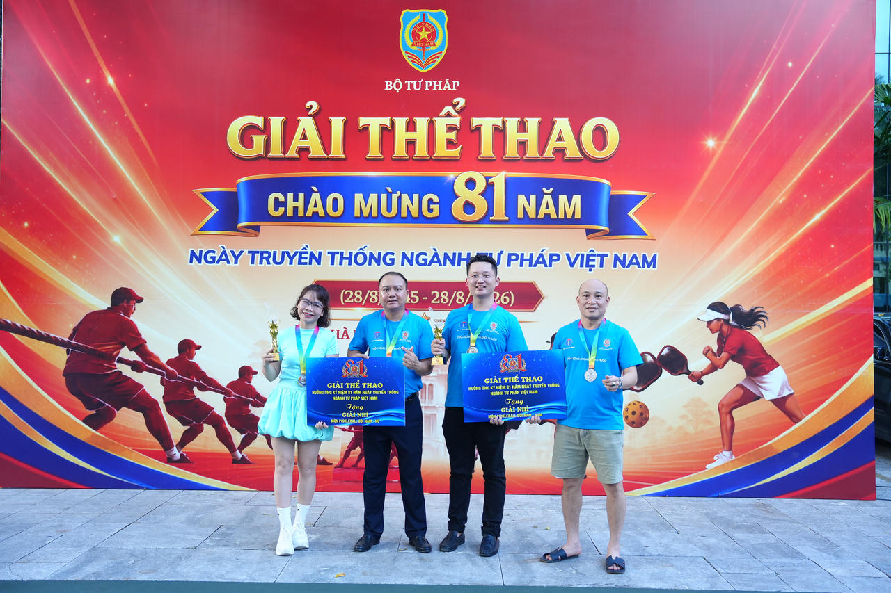 Sôi động giải thể thao mừng 81 năm ngày truyền thống Ngành Tư pháp