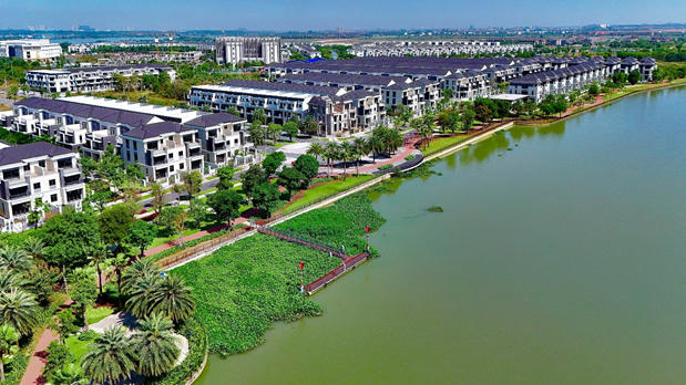 Một góc đô thị Aqua City quy mô 1.000 ha đã hoàn thiện và đón cư dân an cư. Ảnh: Aqua City