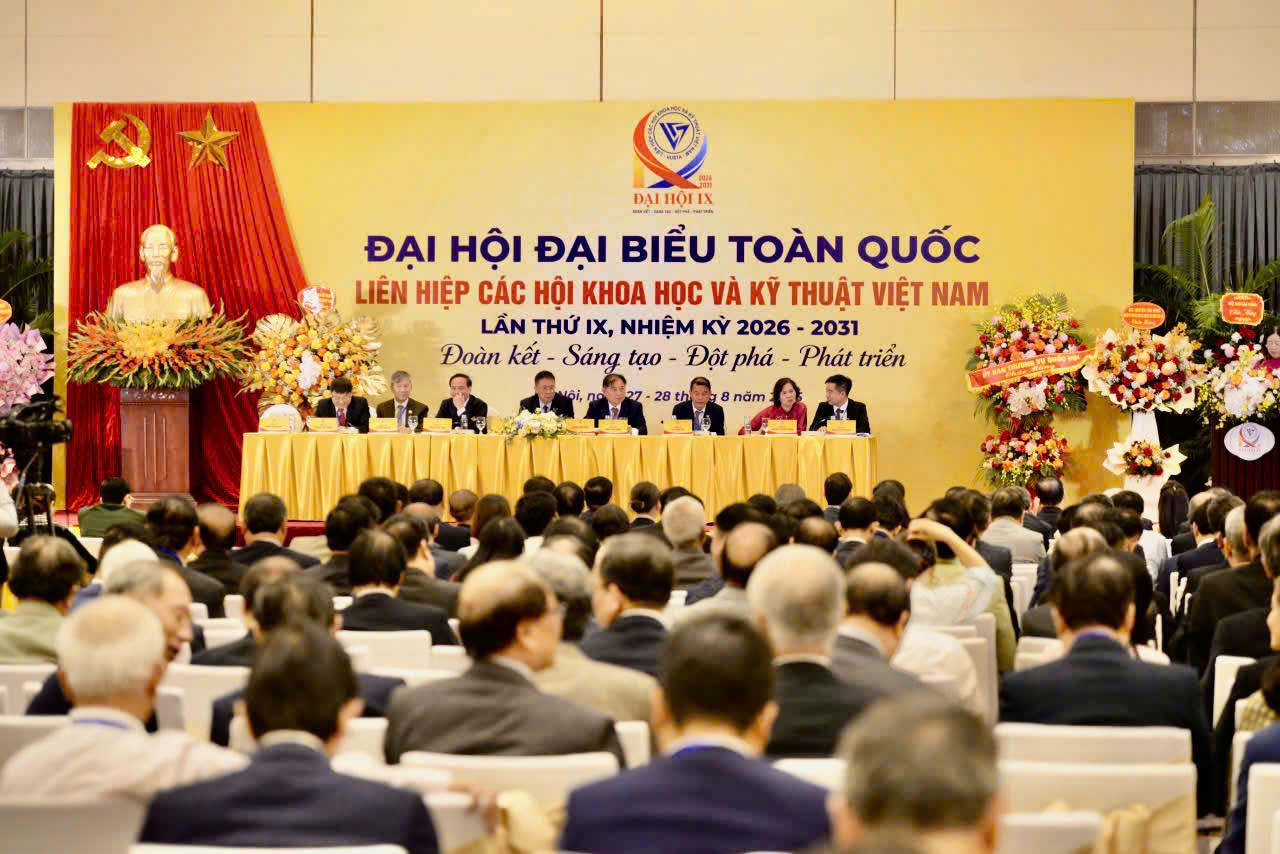 Liên hiệp các Hội Khoa học và Kỹ thuật Việt Nam long trọng tổ chức Đại hội đại biểu toàn quốc lần thứ IX, nhiệm kỳ 2026 - 2031. (Ảnh trong bài: BTC cung cấp)