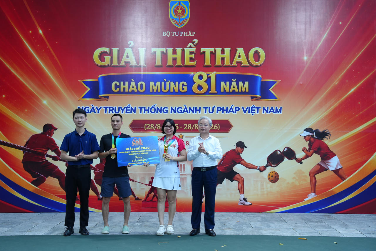 Sôi động giải thể thao mừng 81 năm ngày truyền thống Ngành Tư pháp