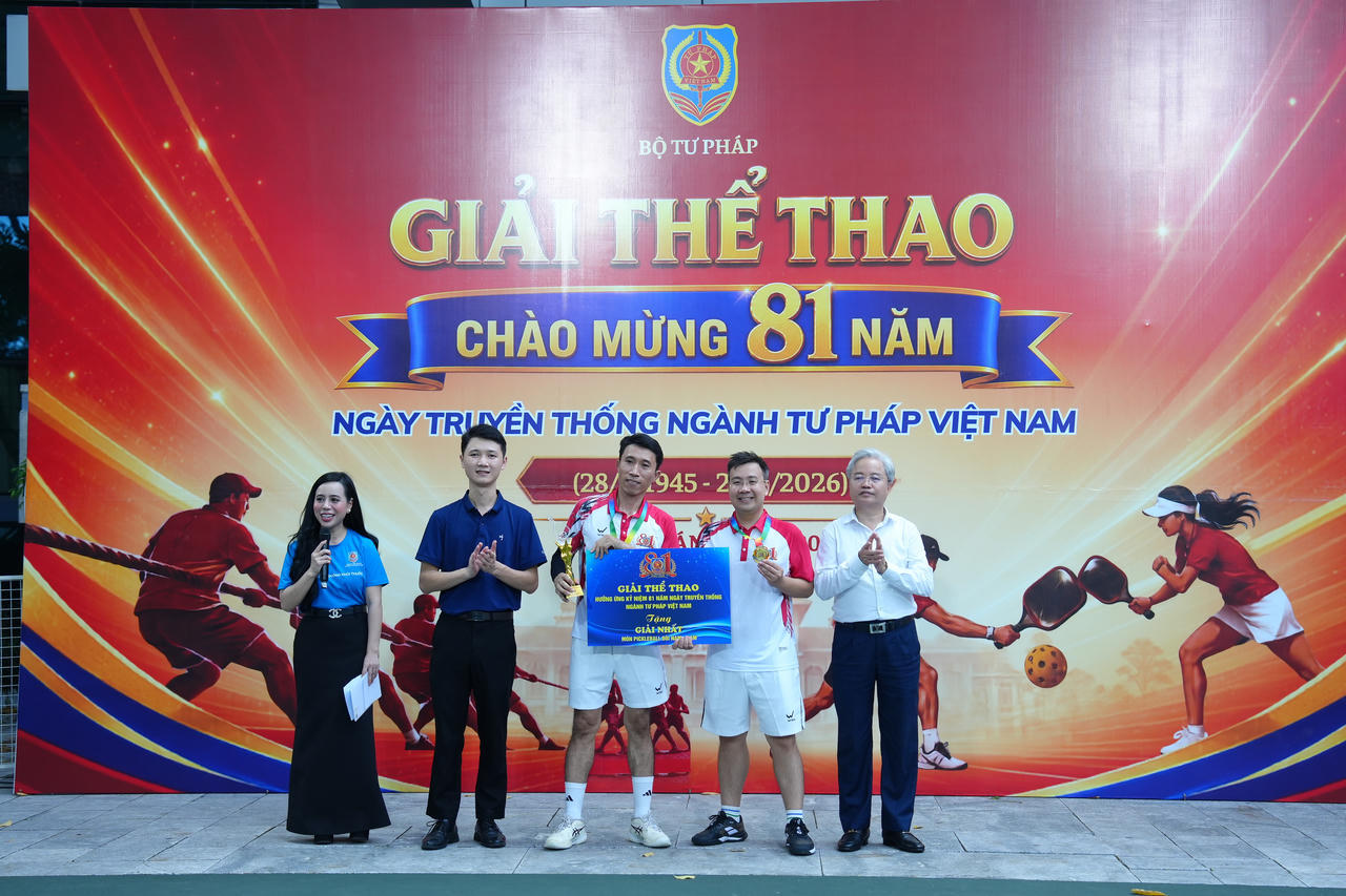 Sôi động giải thể thao mừng 81 năm ngày truyền thống Ngành Tư pháp
