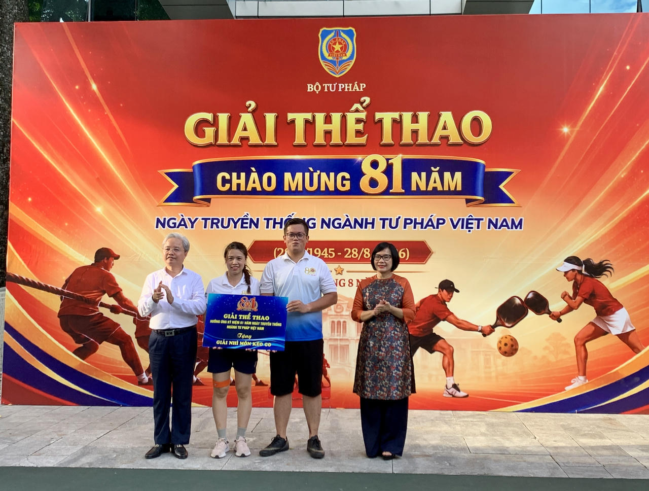 Sôi động giải thể thao mừng 81 năm ngày truyền thống Ngành Tư pháp