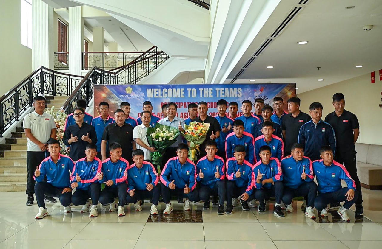 U20 CHDCND Triều Tiên đến Phú Thọ dự Vòng loại U20 châu Á 
