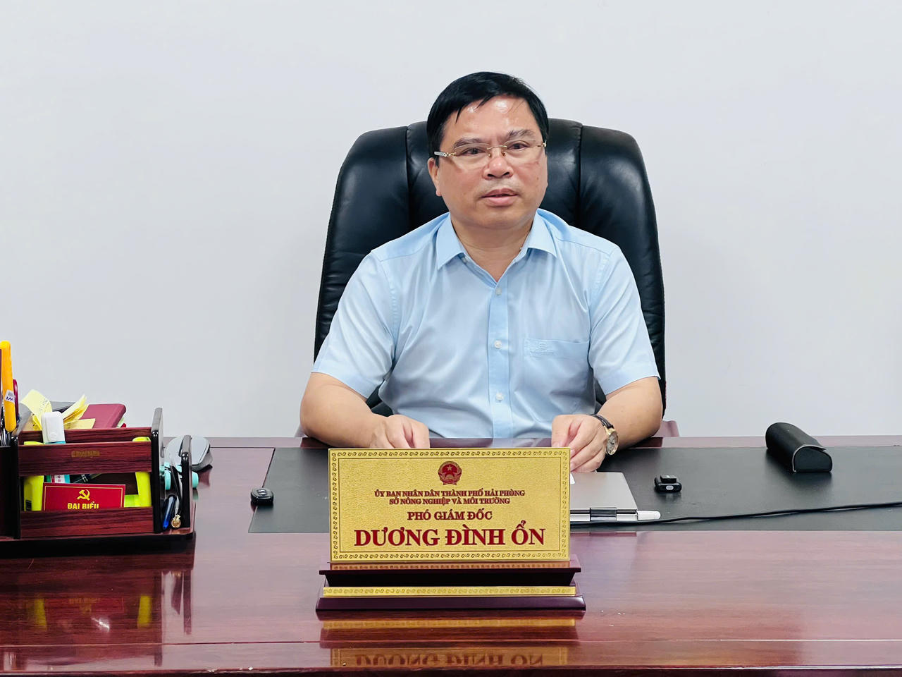 Phó Giám đốc Sở Nông nghiệp và Môi trường TP Hải Phòng ông Dương Đình Ổn.