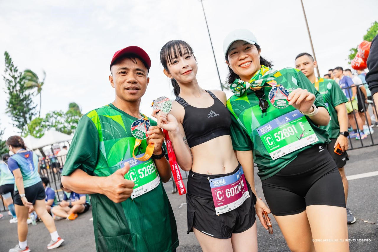 Herbalife Việt Nam tài trợ VnExpress Vung Tau International Half Marathon Herbalife Cup 2026, lan tỏa lối sống năng động