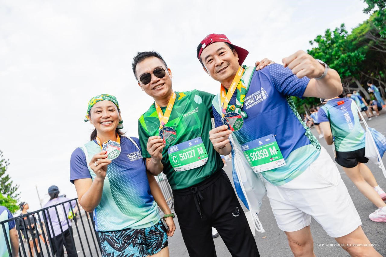 Herbalife Việt Nam tài trợ VnExpress Vung Tau International Half Marathon Herbalife Cup 2026, lan tỏa lối sống năng động