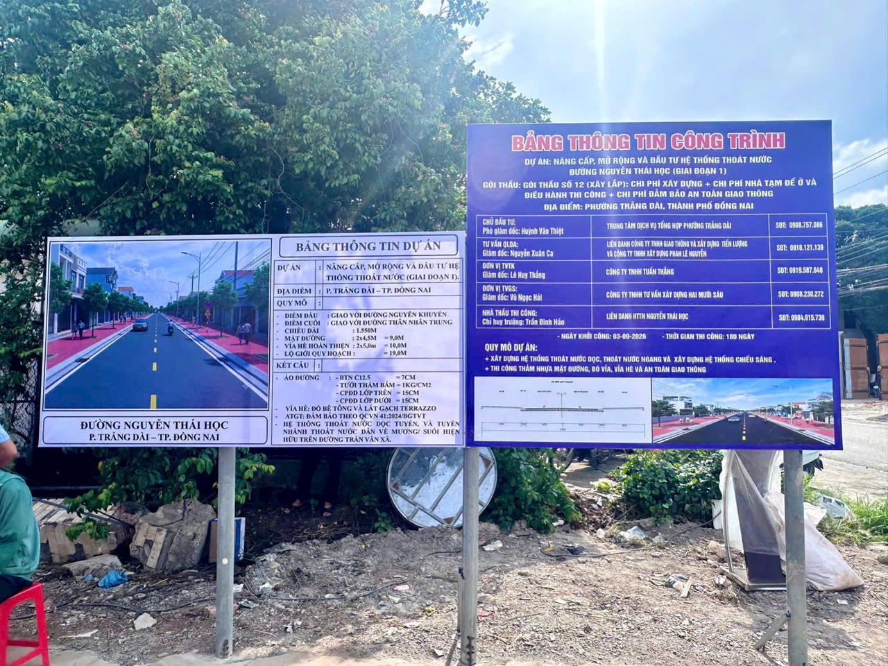 Thông tin dự án. Ảnh: Tiến Dũng.