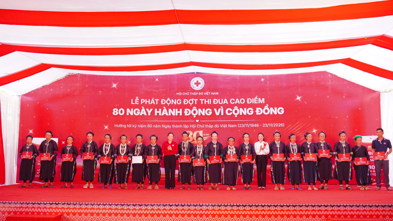 Hội Chữ thập đỏ Việt Nam khởi động 80 ngày hành động vì cộng đồng