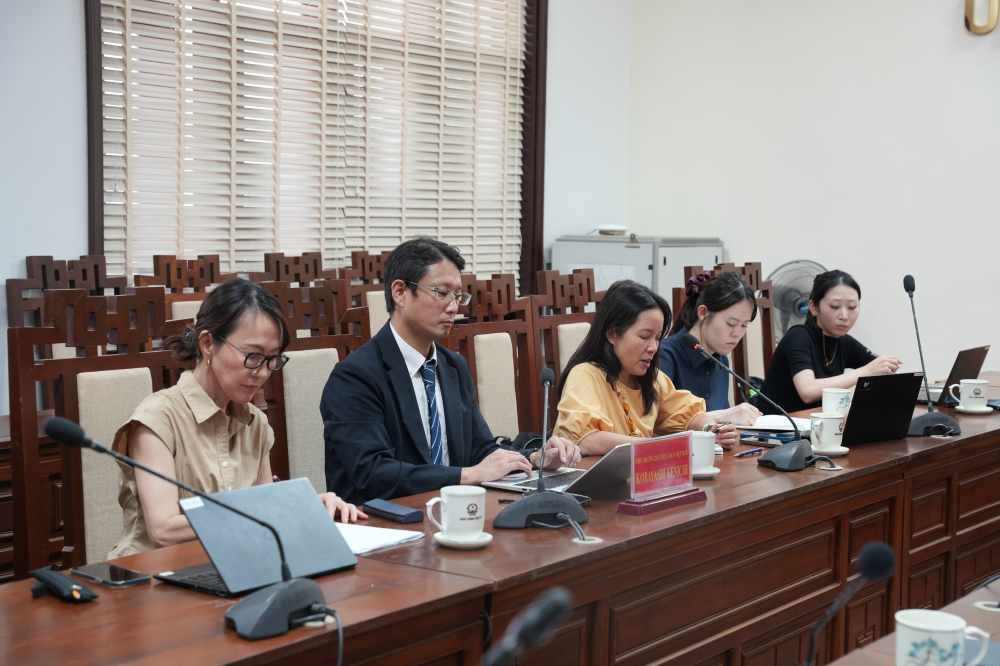 Đoàn công tác Cơ quan Hợp tác quốc tế Nhật Bản (JICA). (Ảnh: N. Minh)