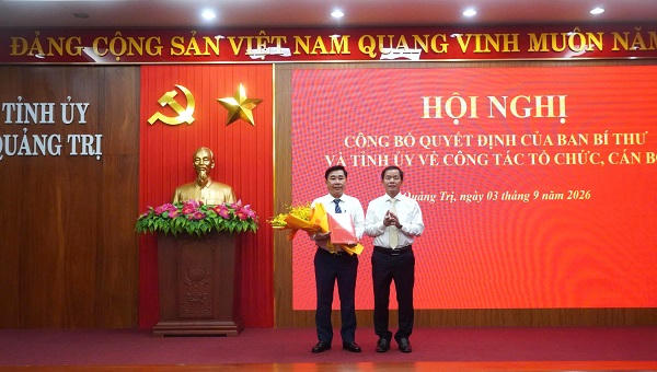 Ban Bí thư chuẩn y ông Phạm Quang Long tham gia Ban Thường vụ Tỉnh ủy Quảng Trị