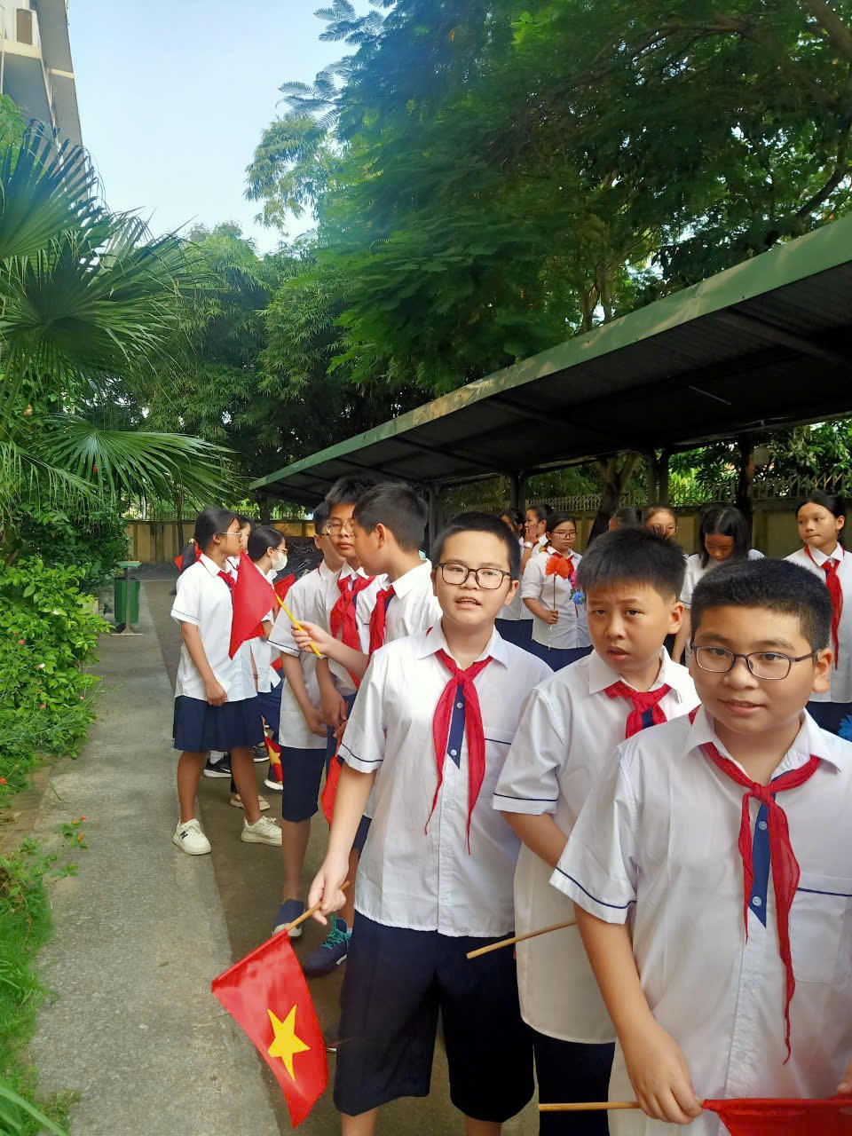 Học sinh Trường THCS Nam Từ Liêm (Hà Nội)