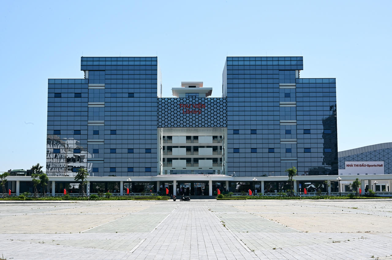 Quang cảnh khuôn viên cơ sở Bắc Ninh của Trường Đại học Luật Hà Nội