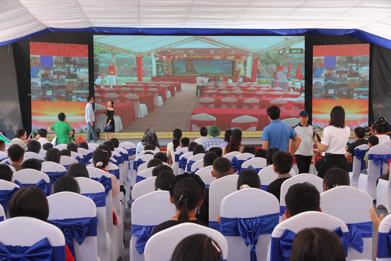 Quang cảnh buổi tổng duyệt. (Ảnh: Nguyễn Hải).