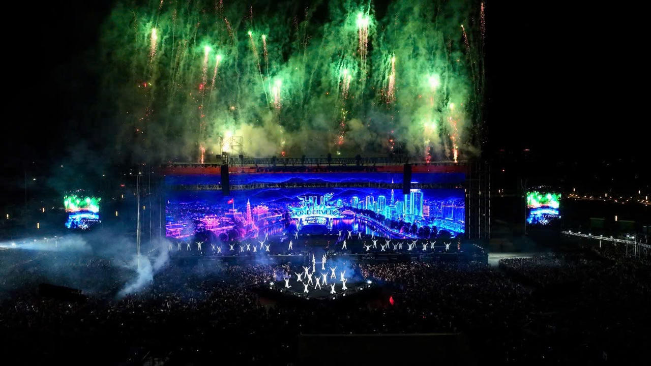 Huế Wonderverse Music Fest 2026 - Lễ hội Di sản và Âm nhạc Quốc tế đánh dấu bước chuyển mình của Cố đô trên hành trình trở thành điểm đến âm nhạc và trải nghiệm hàng đầu châu Á, nơi quá khứ được đánh thức để mở đường cho tương lai. (Ảnh: Festival Huế)
