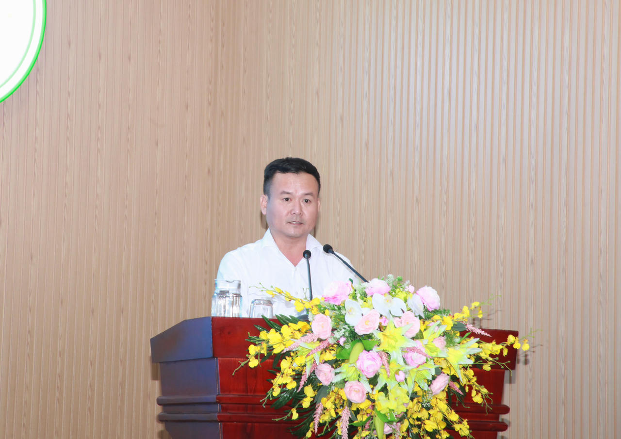 Ông Phan Hải Phương – Phó Chủ tịch UBND phường Bạc Liêu, phát biểu tại Hội nghị. (Ảnh: T.N).