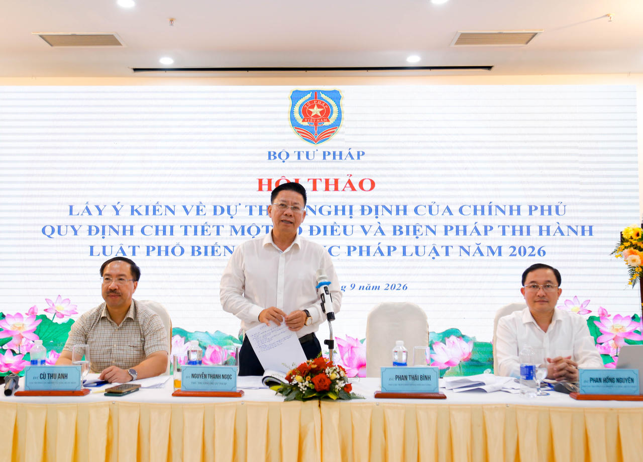 Thứ trưởng Bộ Tư pháp Nguyễn Thanh Ngọc nhấn mạnh, theo cơ quan chủ trì soạn thảo, Dự thảo Nghị định lần này có phạm vi bao phủ tương đối rộng, tập trung quy định chi tiết 8 nhóm vấn đề trọng tâm