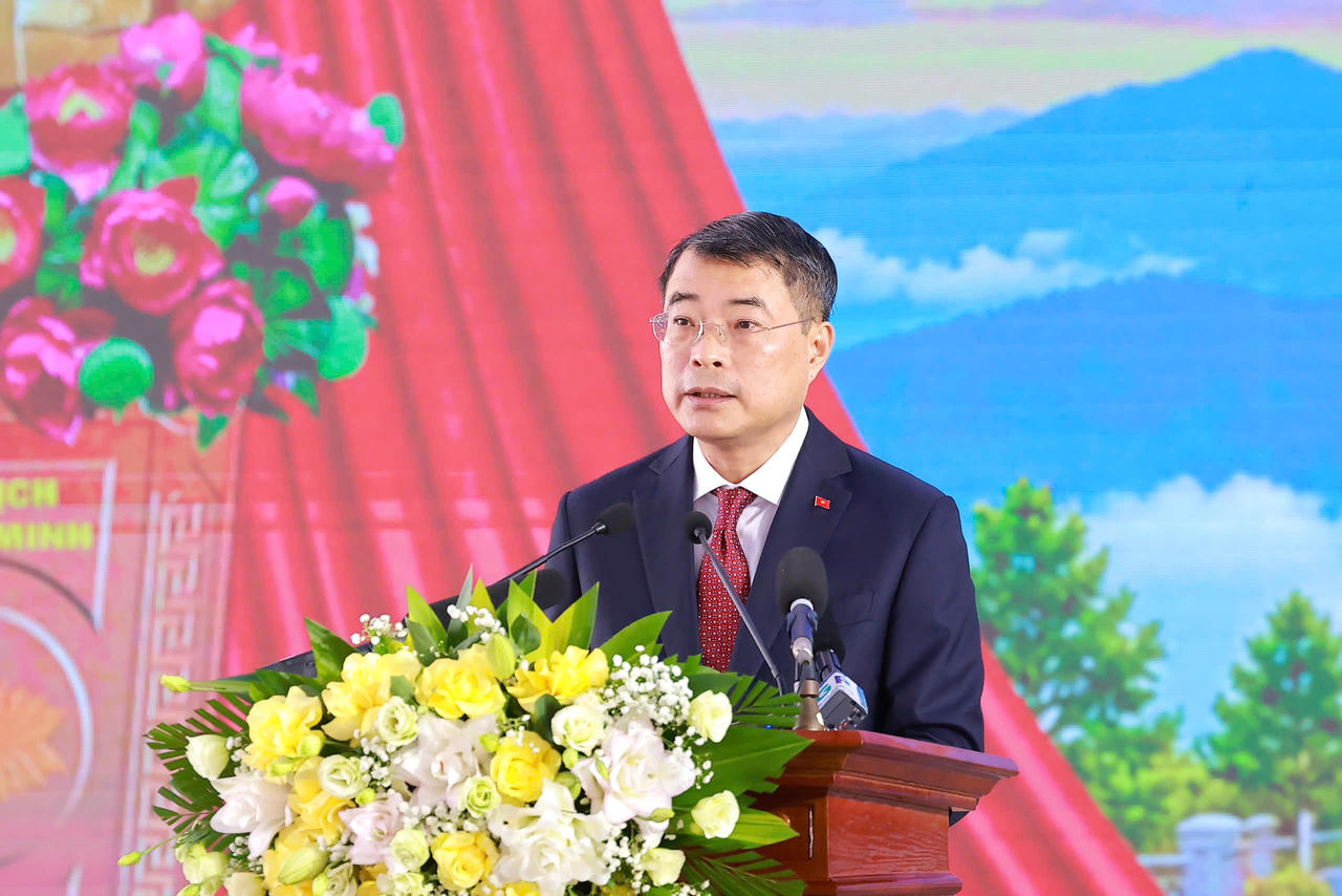 Thủ tướng Chính phủ Lê Minh Hưng phát biểu tại buổi lễ. (Ảnh: Nguyễn Hải)