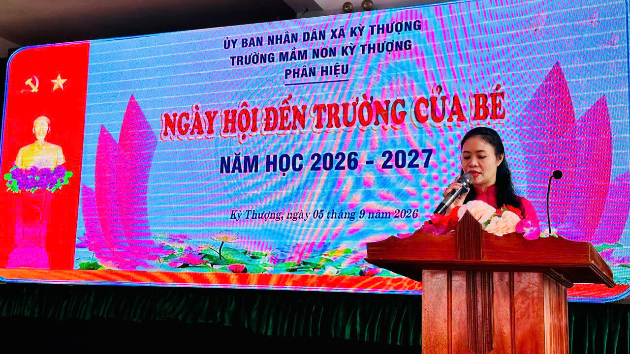 Trường Mầm non Kỳ Thượng (Hà Tĩnh): Từng bừng chào đón năm học mới!