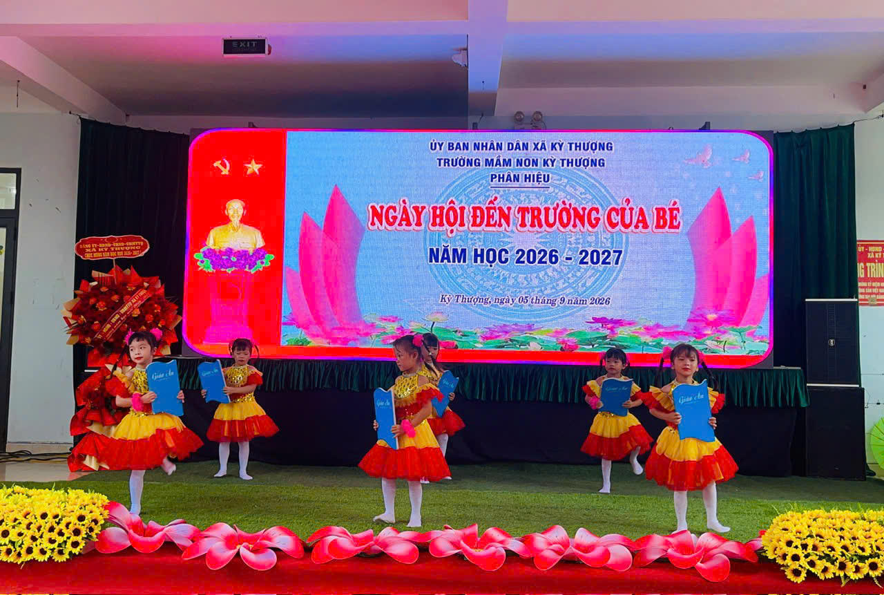Trường Mầm non Kỳ Thượng (Hà Tĩnh): Từng bừng chào đón năm học mới!