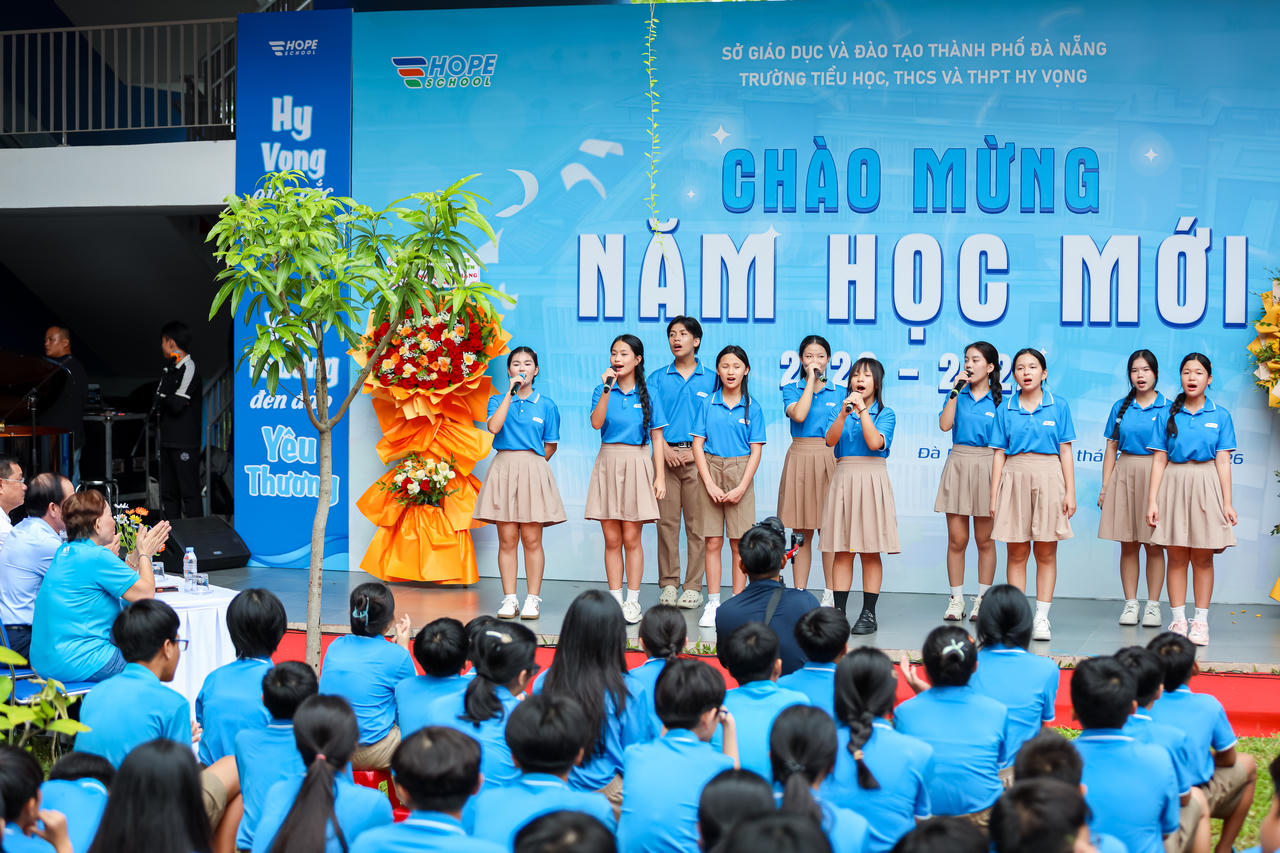 Trường Hy Vọng tổ chức chương trình Chào năm học mới 2026-2027 (ảnh Vân Anh)