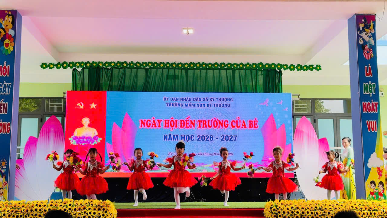 Trường Mầm non Kỳ Thượng (Hà Tĩnh): Từng bừng chào đón năm học mới!