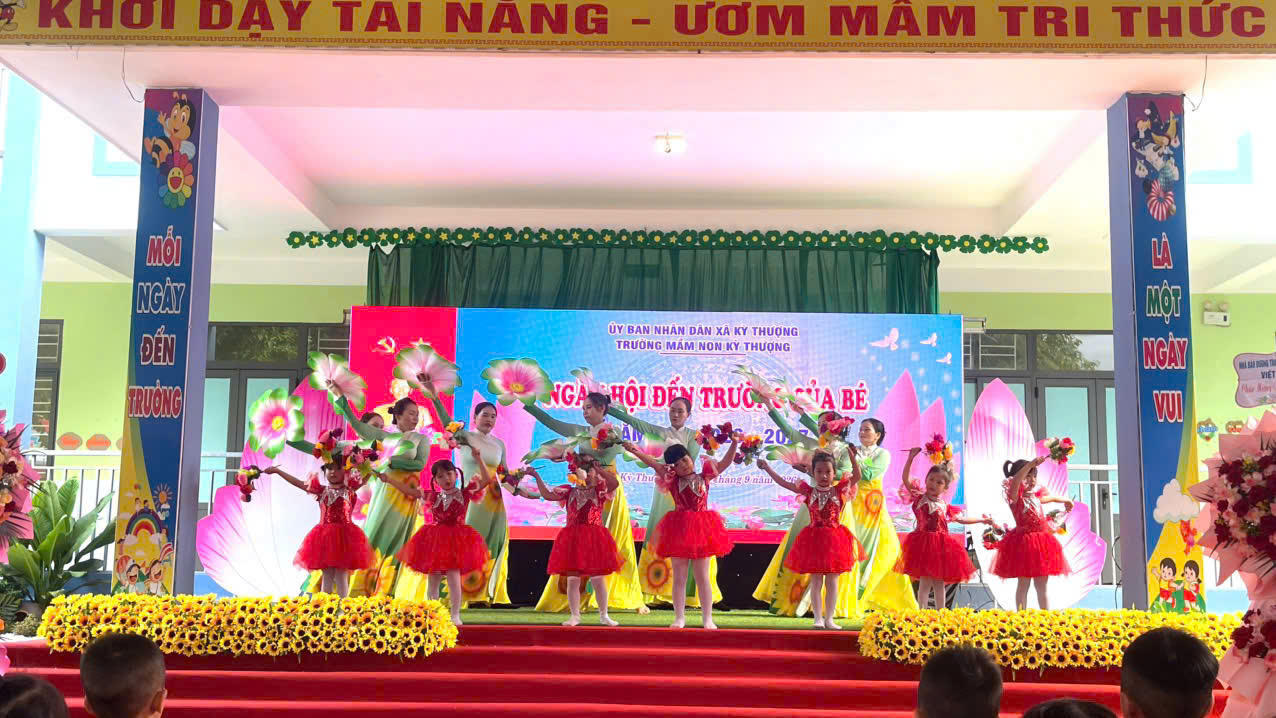 Trường Mầm non Kỳ Thượng (Hà Tĩnh): Từng bừng chào đón năm học mới!
