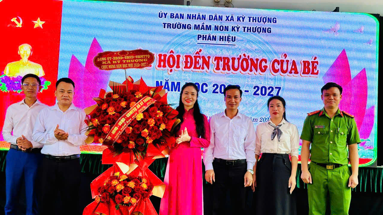Trường Mầm non Kỳ Thượng (Hà Tĩnh): Từng bừng chào đón năm học mới!