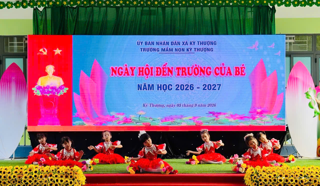 Trường Mầm non Kỳ Thượng (Hà Tĩnh): Từng bừng chào đón năm học mới!