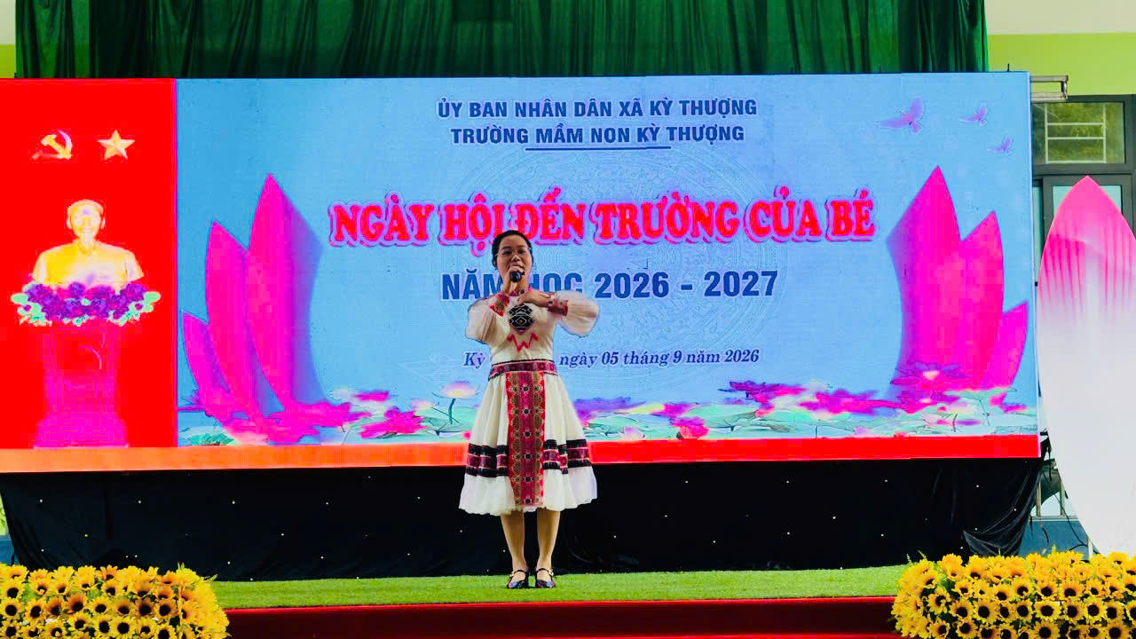 Trường Mầm non Kỳ Thượng (Hà Tĩnh): Từng bừng chào đón năm học mới!