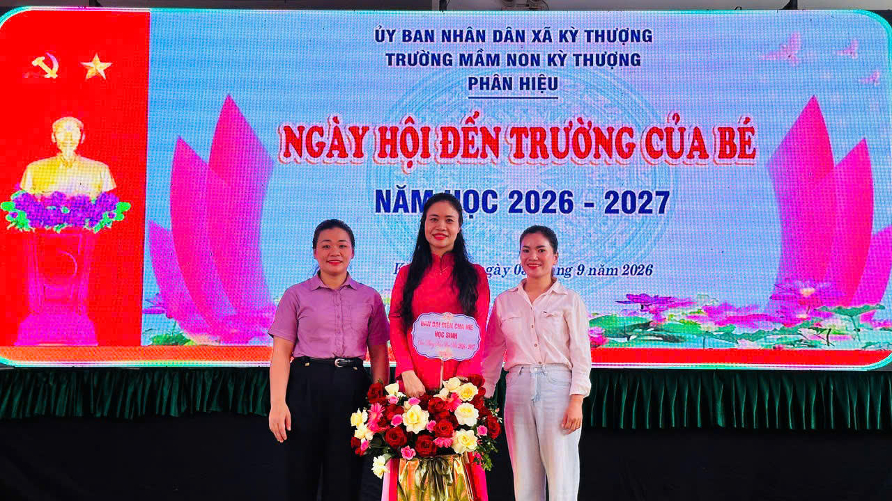 Trường Mầm non Kỳ Thượng (Hà Tĩnh): Từng bừng chào đón năm học mới!