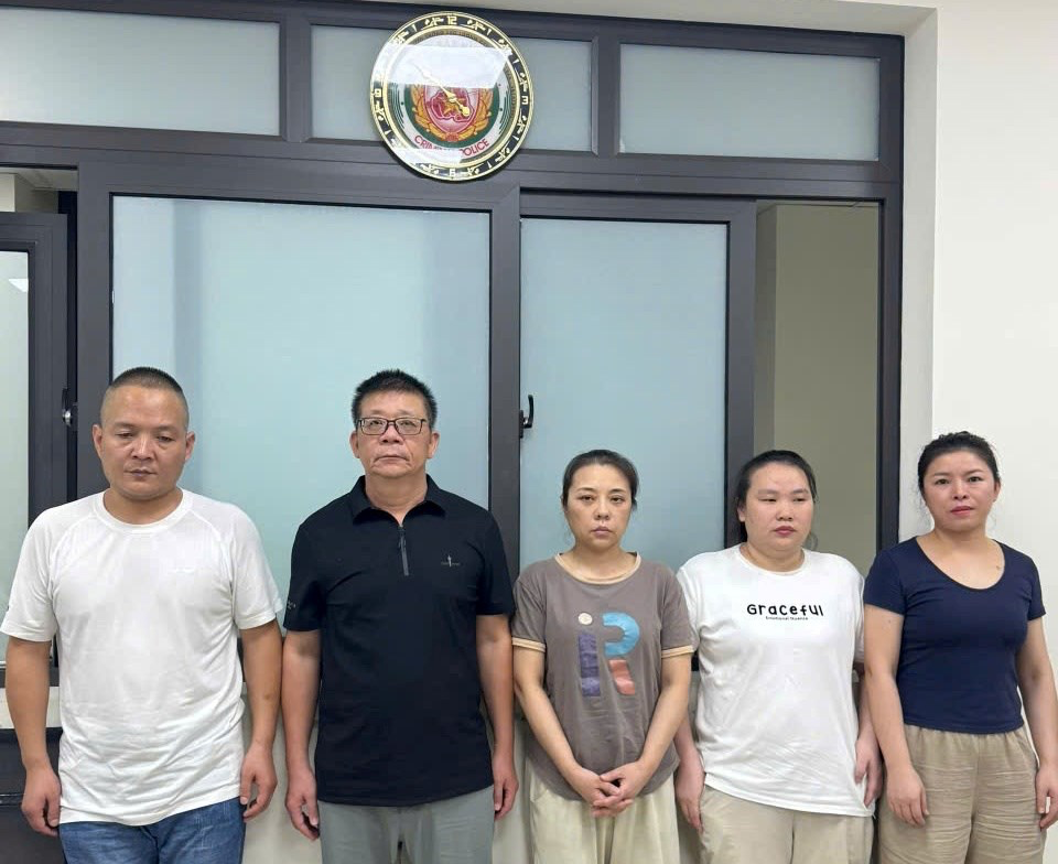 5 đối tượng người nước ngoài cùng điều hành đường dây (Ảnh: Công an TP Hải Phòng)