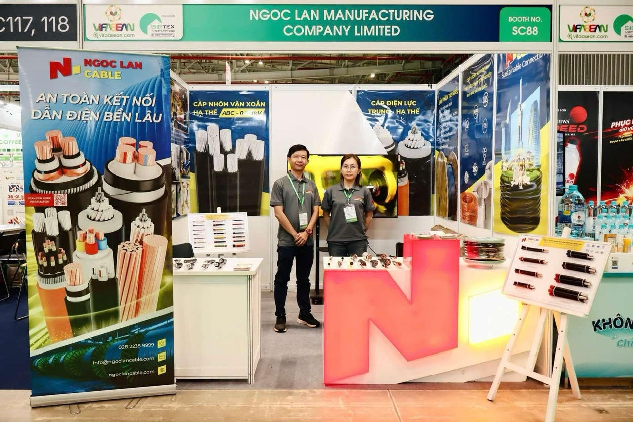 Công ty TNHH Sản xuất Ngọc Lan khẳng định vị thế ngành dây và cáp điện tại VIFA ASEAN 2026 