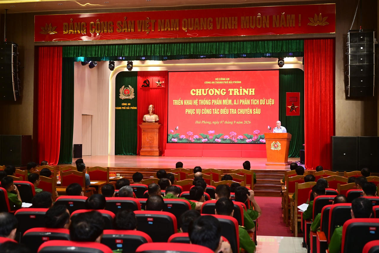 Công an Hải Phòng ứng dụng trí tuệ nhân tạo hỗ trợ công tác điều tra