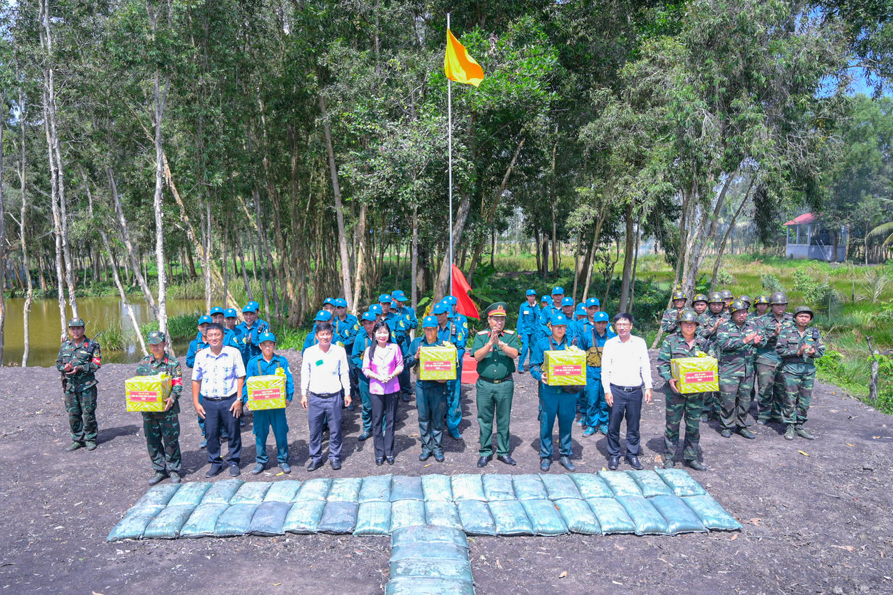 Gò Quao hoàn thành diễn tập chiến đấu phòng thủ năm 2026