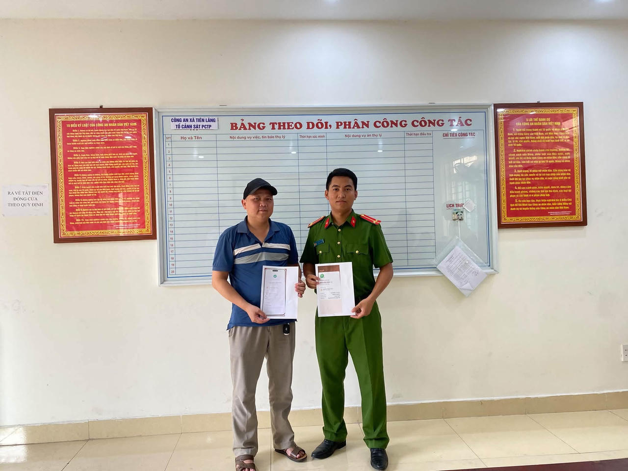 Phát hiện 300 triệu đồng chuyển nhầm, người đàn ông lập tức trình báo Công an