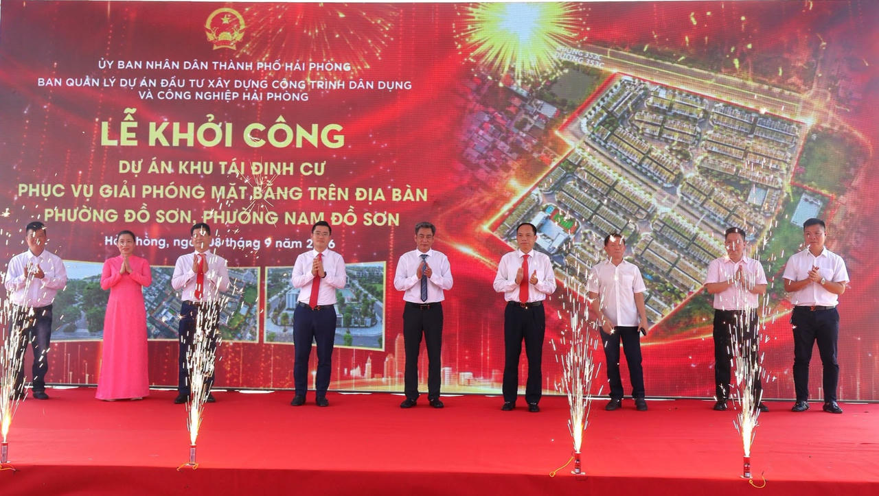 Hải Phòng: Khởi công các gói thầu dự án tái định cư