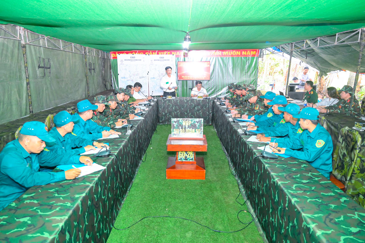 Gò Quao hoàn thành diễn tập chiến đấu phòng thủ năm 2026