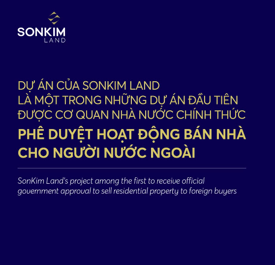 SonKim Land lên tiếng liên quan việc bán 136 căn hộ cho người nước ngoài