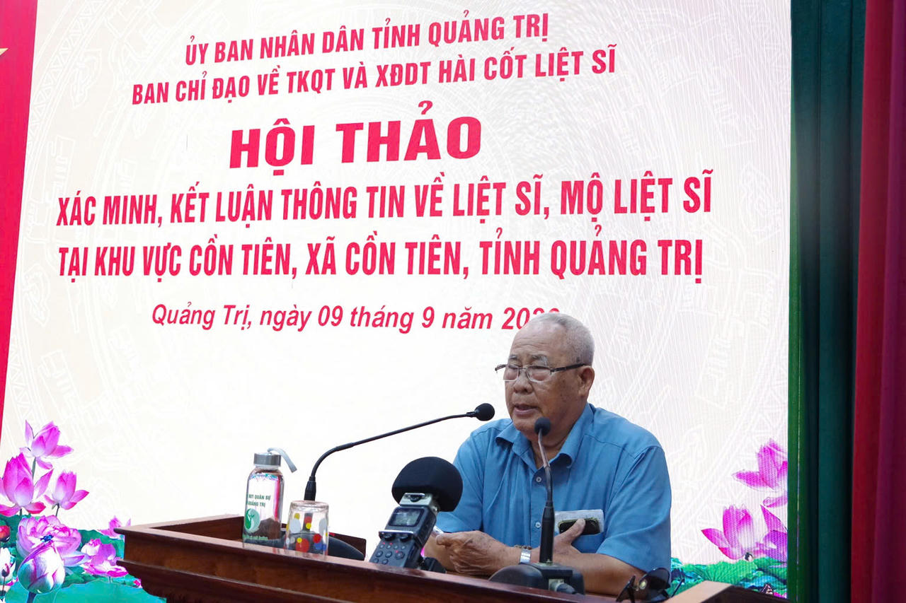 Căn cứ Cồn Tiên (Quảng Trị) có thể còn 80-90 hài cốt liệt sĩ chưa được quy tập
